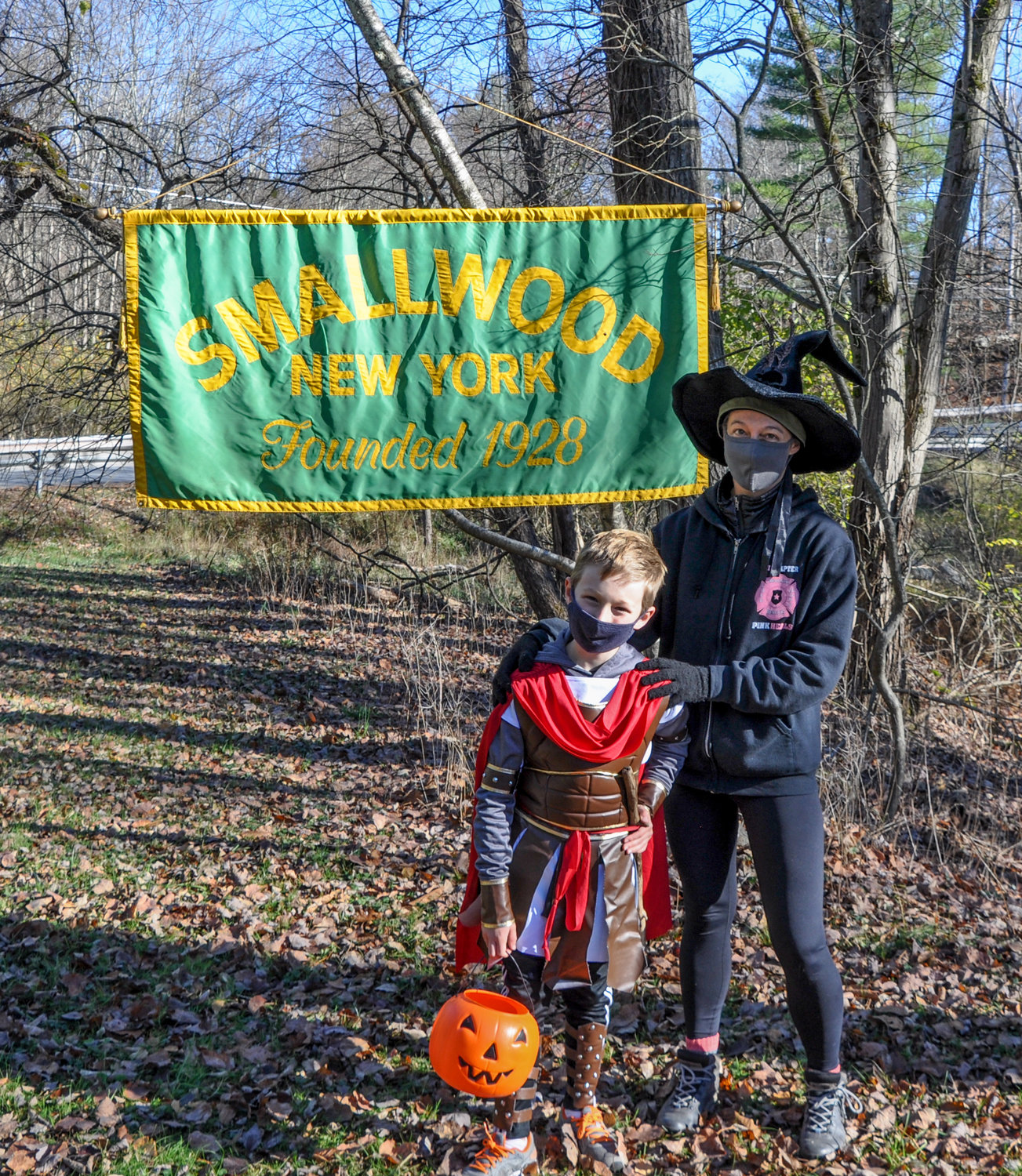 Gladiators, some Spidermen and a few witches were portrayed by kids enjoying the COVID-safe Halloween walk around Smallwood Lake last weekend.